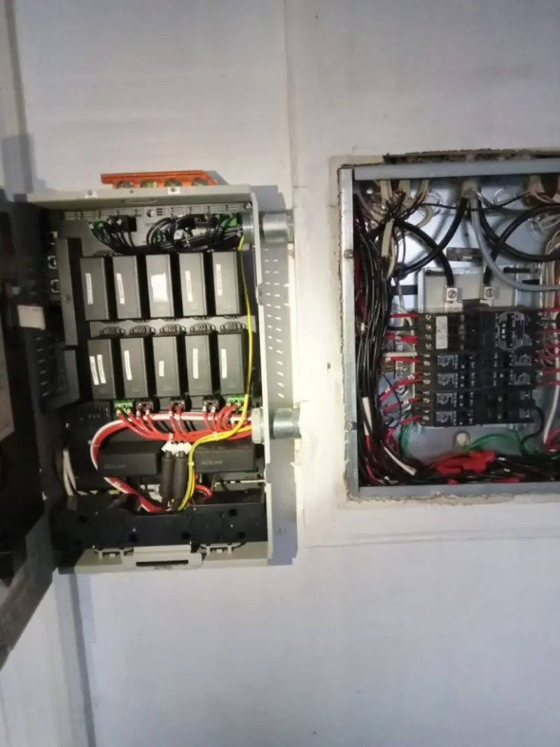 Electrical panel upgrade completed for Security Camera Wiring in Long Beach
